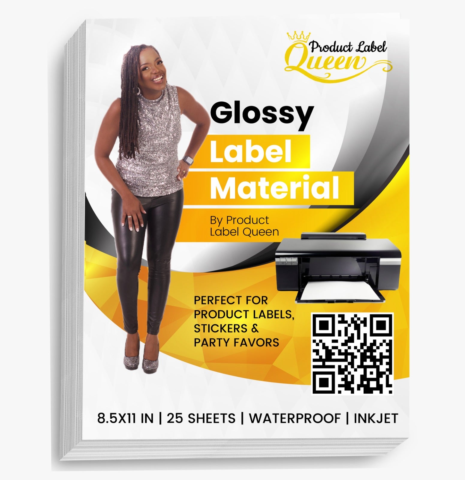 Waterproof Inkjet Printer Labels Compatible with Cricut