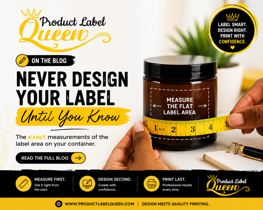 Never Design Your Label Until You Know Your Container Measurements