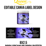 Template 08 8x2.5 Body Cream Halloween Purple Theme