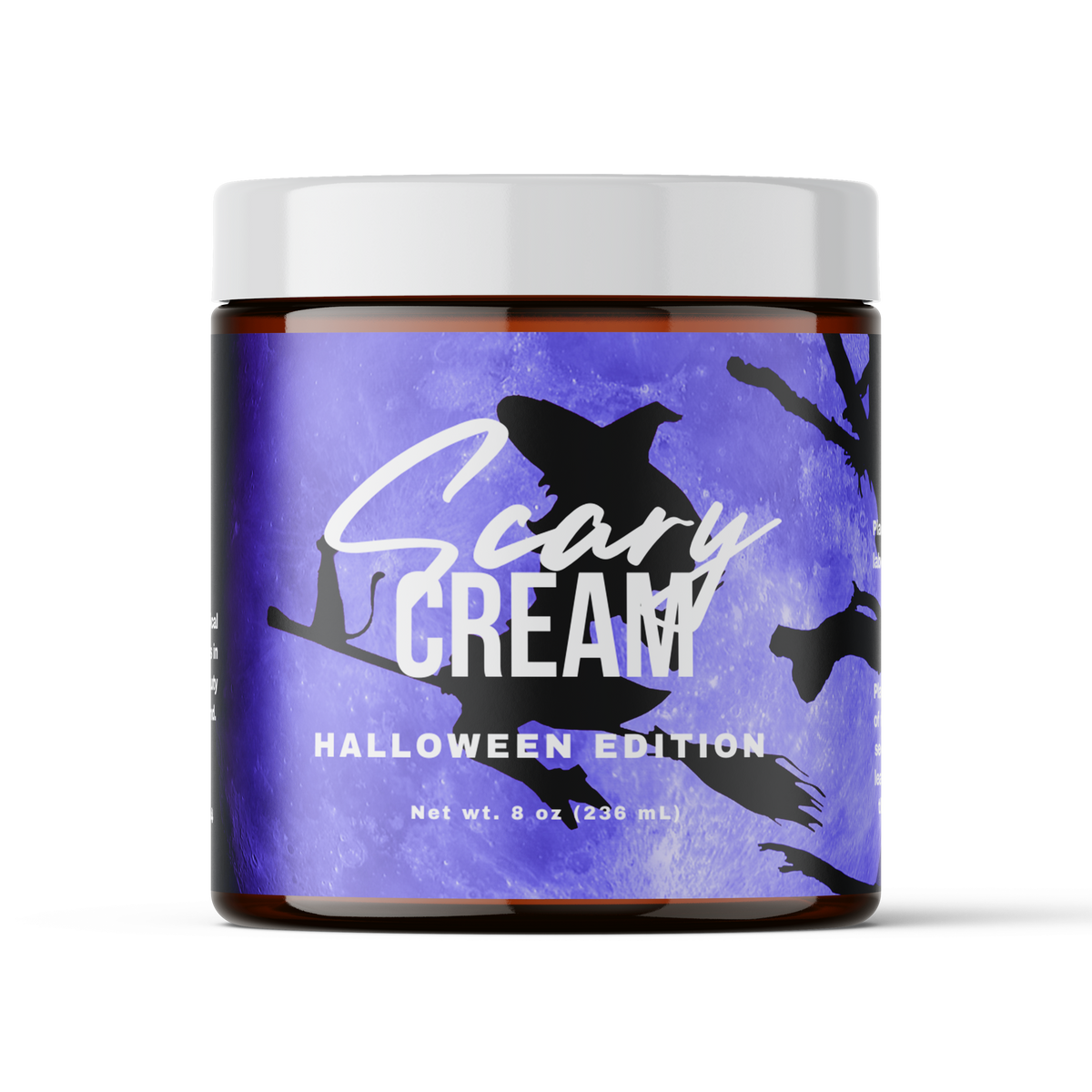 Template 08 8x2.5 Body Cream Halloween Purple Theme