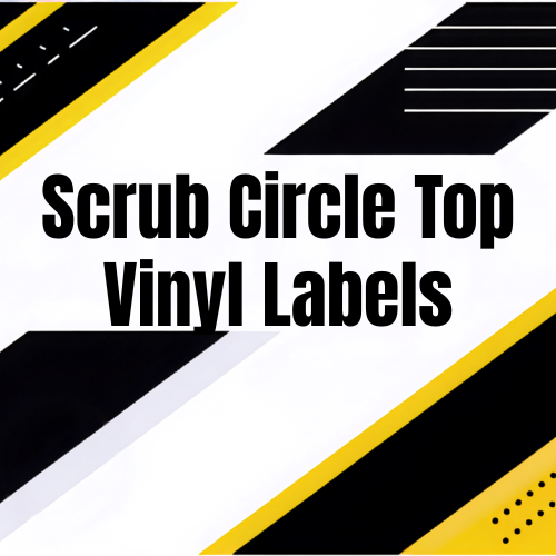 Scrub Circle Top Labels – Product Label Queen
