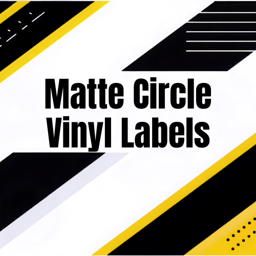 Matte Circle Vinyl Product Labels