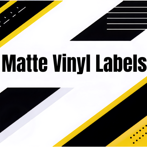 Matte Rectangle Vinyl Labels