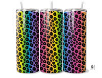 Cheetah Tumbler Vinyl Wraps (20 oz Skinny Straight Wrap) A1