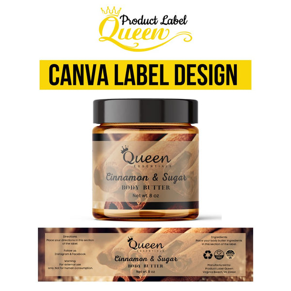 Template 02 8x2 Body Butter/Scrub Label