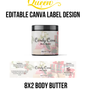 Template 16 8x2 Christmas Theme Body Butter