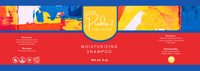 Blue, Yellow Red Abstract Shampoo/Conditioner Canva Template,7x2.5