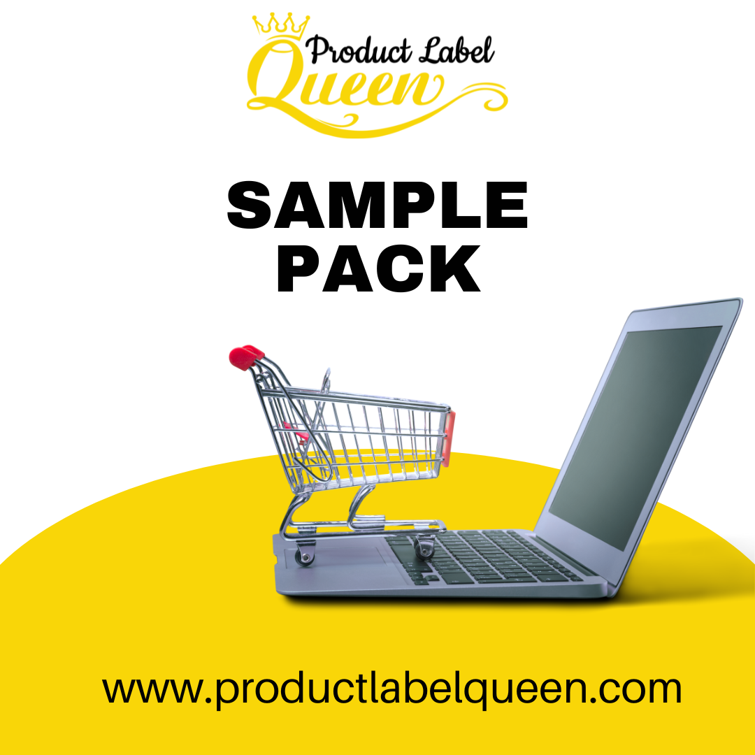 Sample pack of Vinyl Labels – Product Label Queen