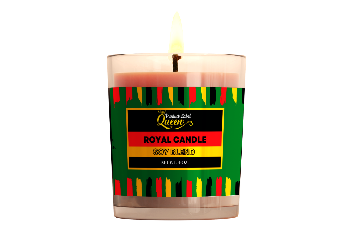 Black History  Candle Wrap around  Canva Template 9x2.375